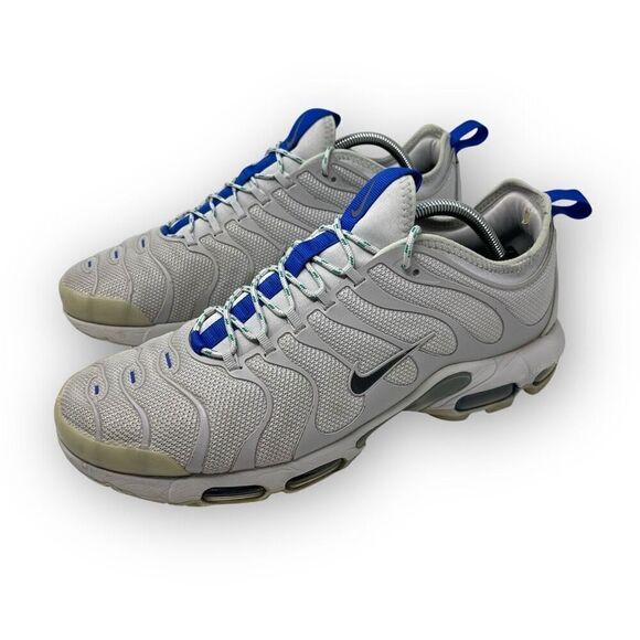Nike Air Max Plus TN Ultra Platinum Grey Racer Blue AR4234-001 Men's Size 10.5 - Picture 1 of 14